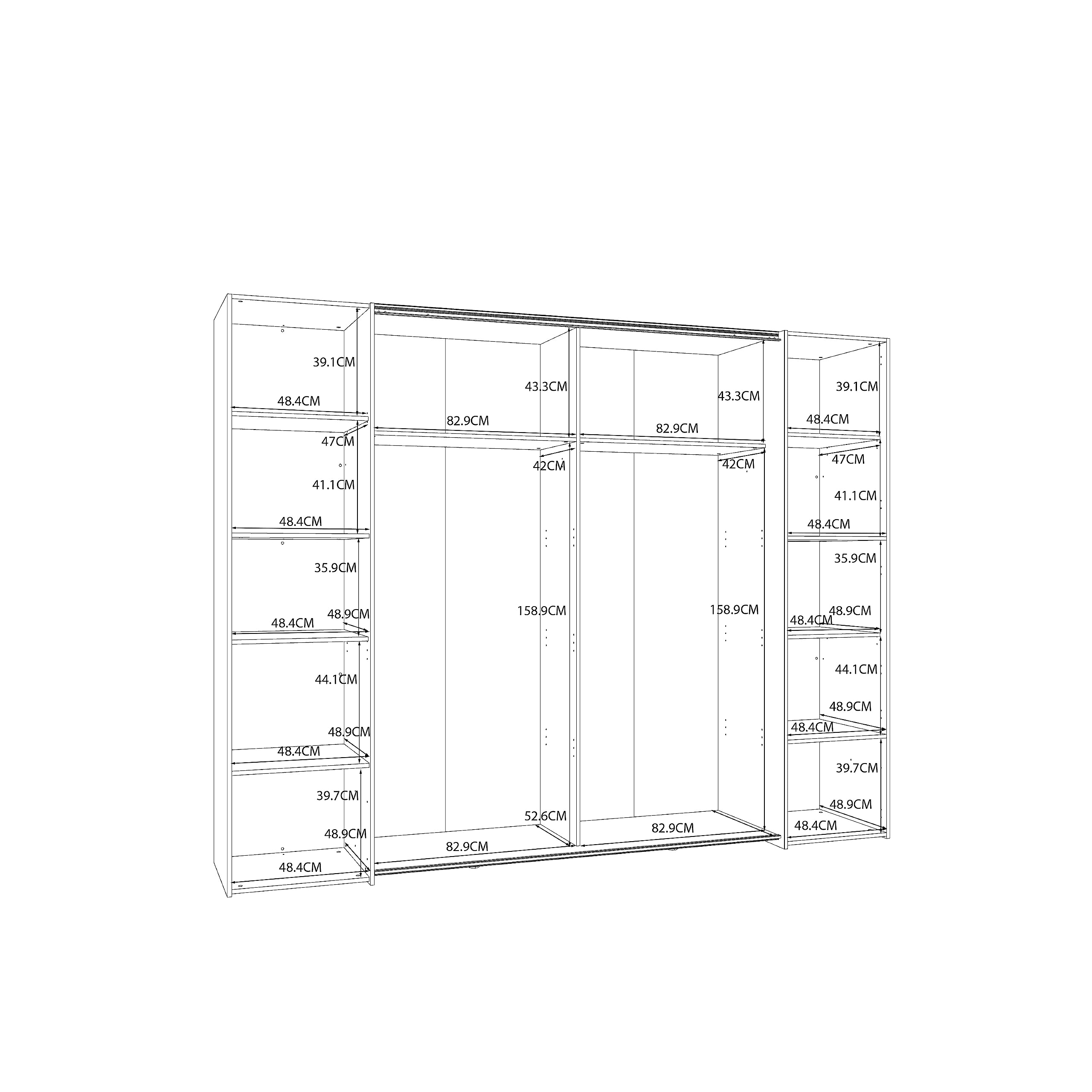 Forte RAYONG Schrank 270 – Bild 5
