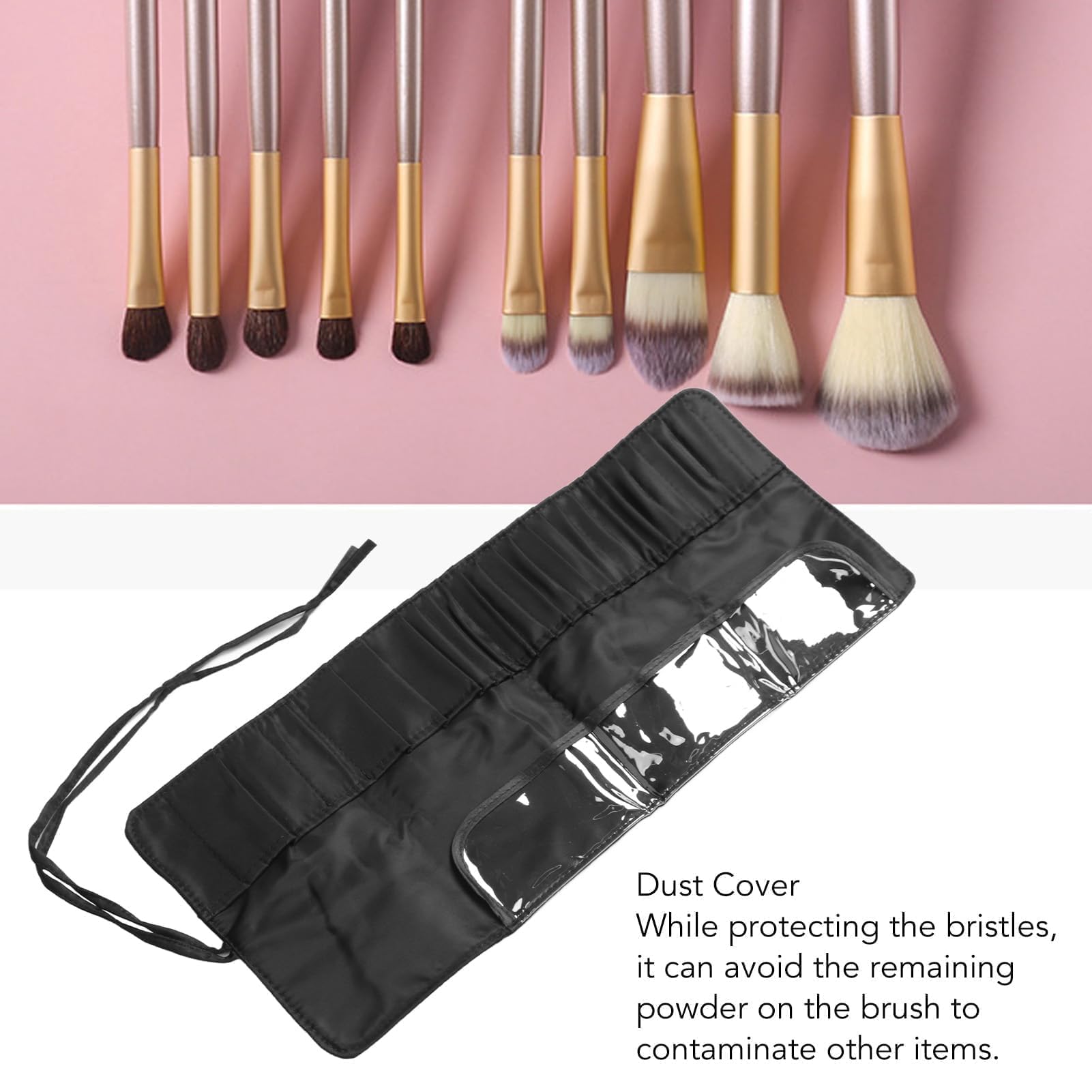 Organizzatore di Pennelli Per Trucco, Pennelli Borsa Per Cosmetici Borsa Per Pennelli Per Trucco Portatile Per Viaggio Custodia Arrotolabile Per Pennelli Per Trucco Borsa Per Cosmetici da Viaggio
