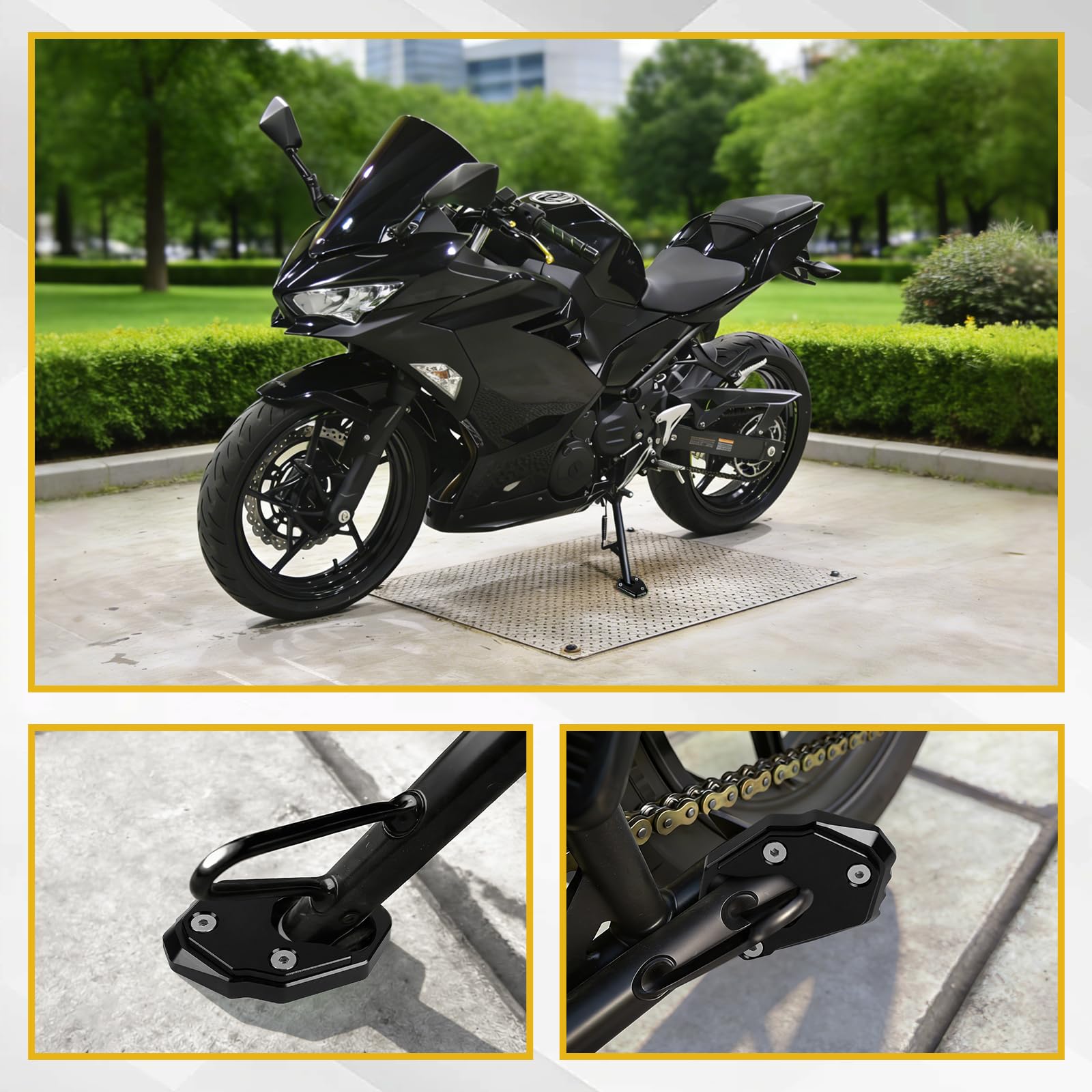 EXLECO Rozszerzenie podpórki bocznej motocykla