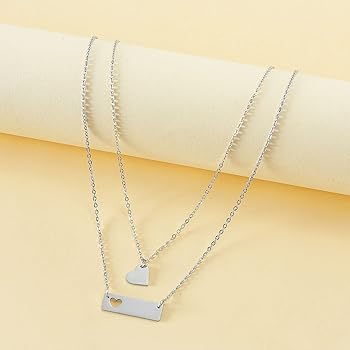 かわいいネックレス】Fusion Excel ハート型 シルバーネックレス