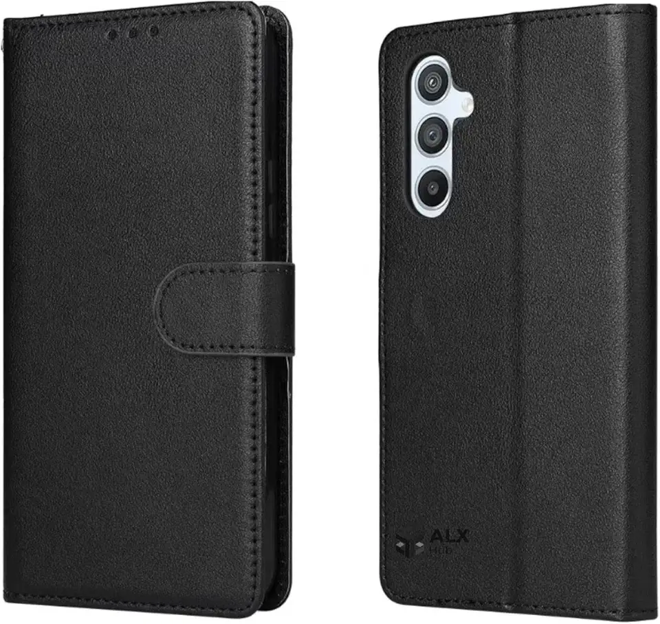 Capa Carteira Flip Premium em Couro Sintético com Proteção Total Compatível com Galaxy A15 / M15