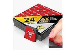 Ultra-Strong Rectangle Magnets with Durable Adhesive Backing