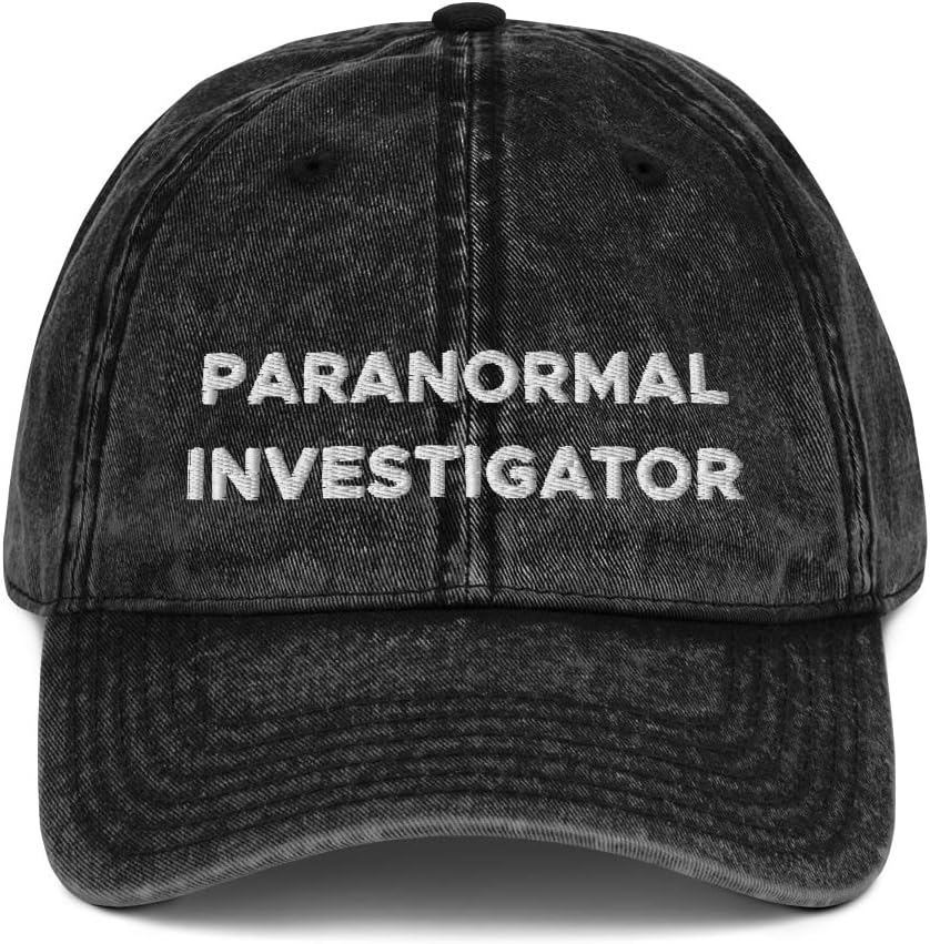 Paranormal Investigator Hat (Embroidered Vintage Cotton Twill Cap)