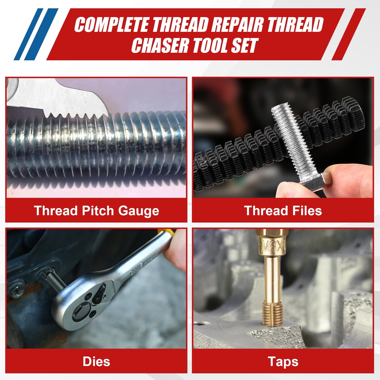 Thread Repair Kit - UNC, UNF, Metric -5 Thread Repair Kit - UNC, UNF, Metric -5