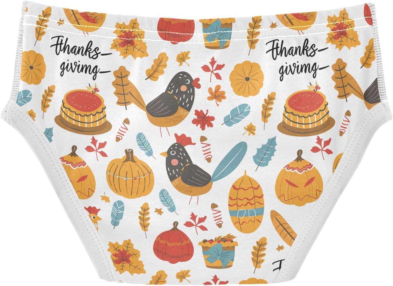 visesunny Boys Cotton Underwear Thanksgiving Chicken Autumn Printed Toddler Soft Training Briefs Size 2T-8Y for Kids