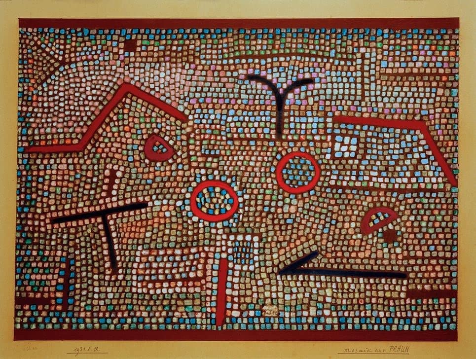 Toile murale abstraite Paul Klee Extrait de Prhun pour habiller vos murs