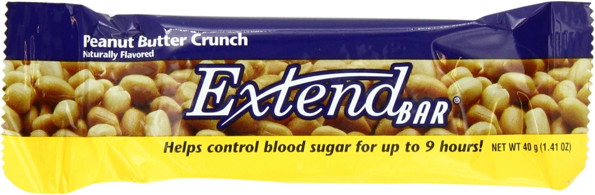 ExtendBar, Peanut Butter Crunch, 1.41-Ounce Bars (Pack of 15)