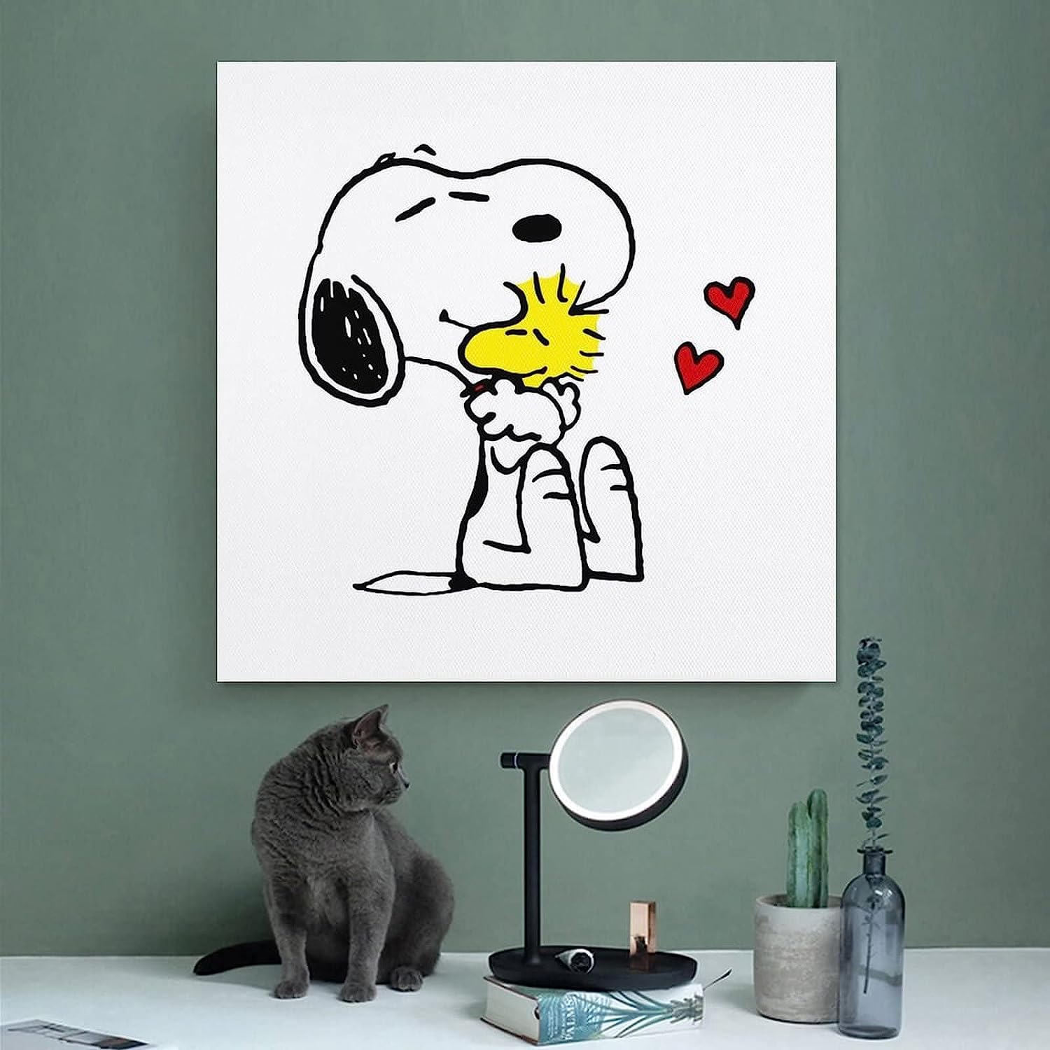 Amazon.co.jp: スヌーピーとウッドストック ポスターアートパネル 壁の