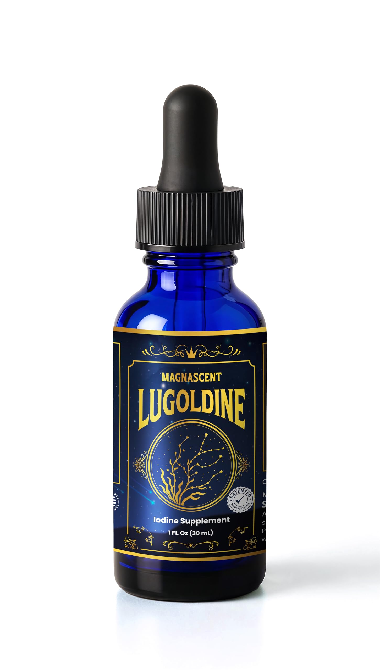 Lugoldine Iodine Drops, Patented Process, 1 fl oz 1 Fl Oz (Pack of 1)