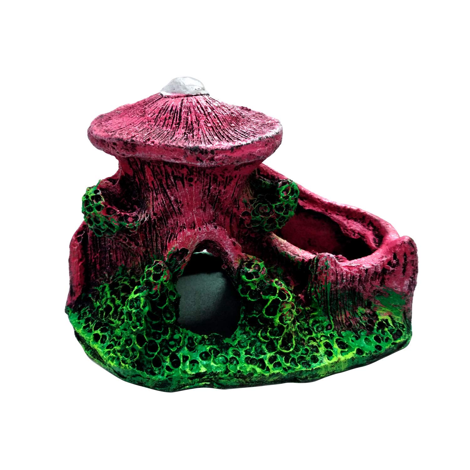 JAINSONS PET PRODUCTS Aquarium Fish Tank Decoration Ornament Water House with Air Stone Bubble Diffuser (B08GXXLG8N) Amazon Price History, Amazon Price Tracker