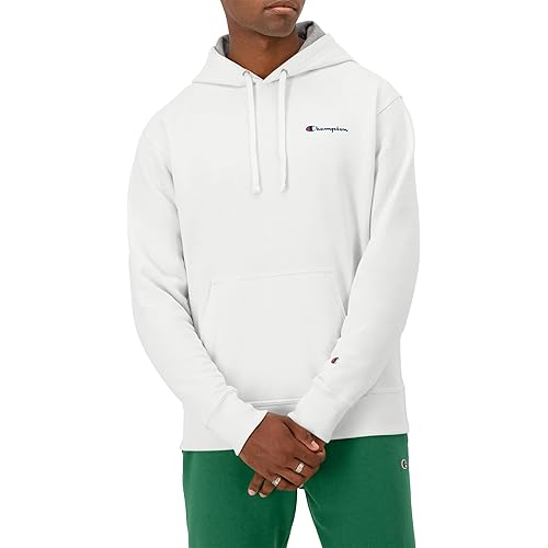 Champion Men'S Hoodie, Powerblend, Fleece Men'S Hoodie, Comfortable Men'S Sweatshirt, Script Logo (Reg. Or Big & Tall)