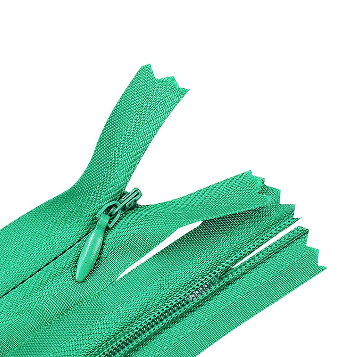 Cremalleras al por mayor 50PCS 3# (6-24 pulgadas) Cremalleras en espiral de nailon Costura a medida Cremalleras a granel Deslizamiento Accesorio de ropa para manualidades (15-60cm) -naranja, 24 pu