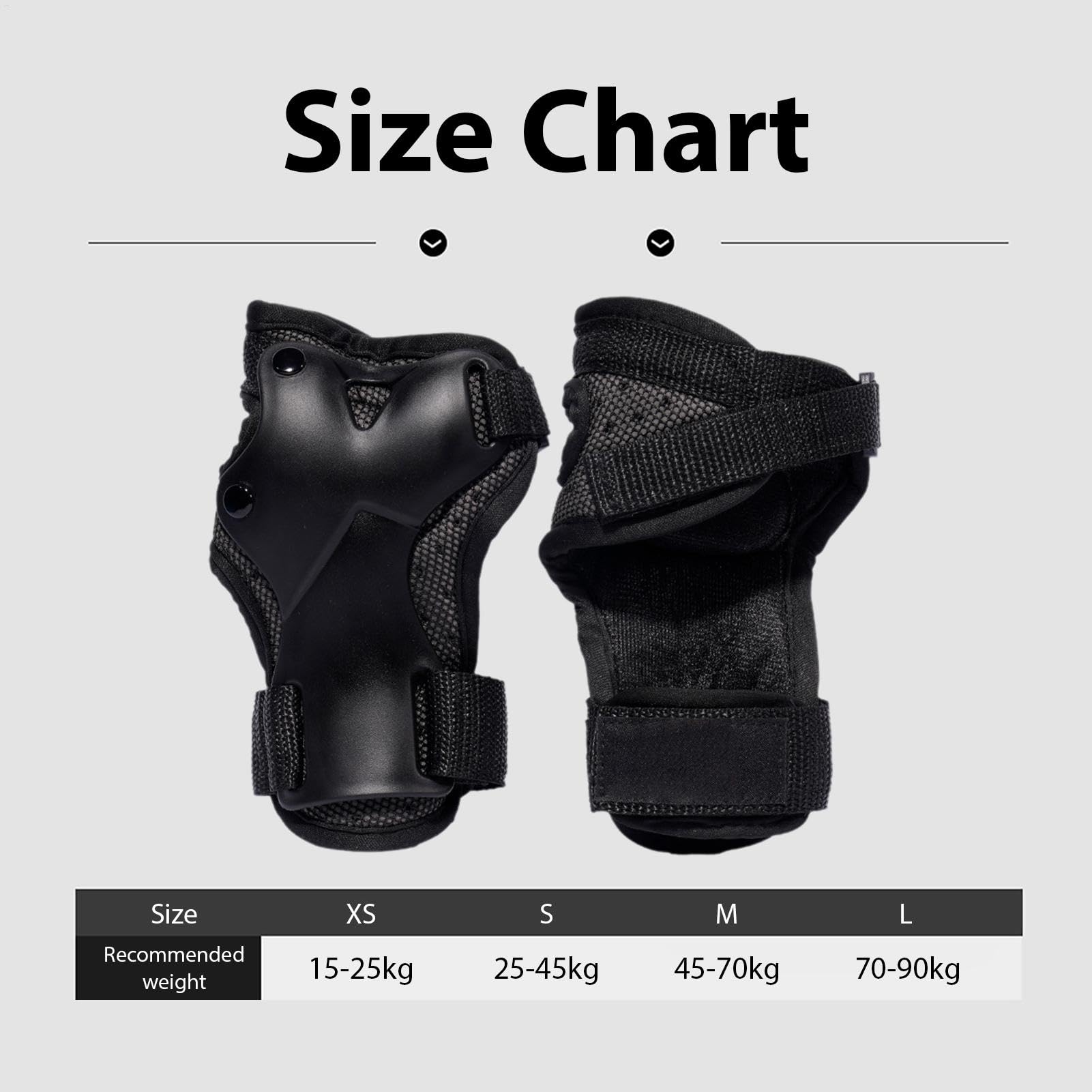 Muñequeras para patinaje, guantes de soporte de mano, protectores de muñeca para patinaje y patineta, equipo de protección para adultos, niños y jóvenes, muñequera deportiva para patinaje seguro y — view 6