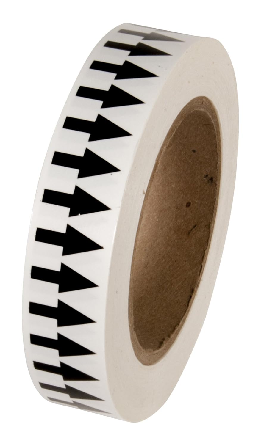 INCOM Manufacturing: Directional Flow Arrow Pipe Identification Vinyl Marking Adhesive Tape, 4 inch x 108 ft., Black/White