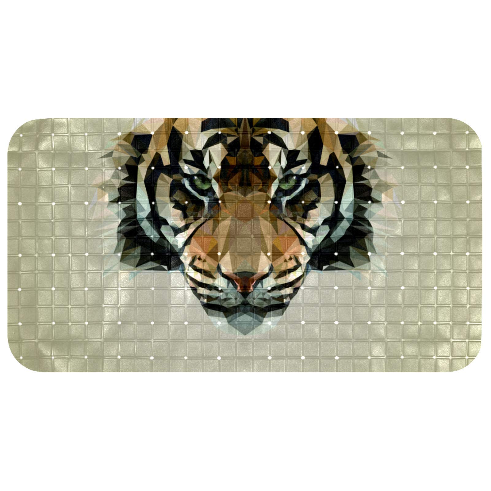 Tapis de bain pour bébé Bennigiry 37,5x68,5 cm avec ventouses et design animal