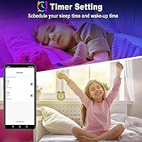 Vista 3 de Keepsmile 50ft Led Lights for Bedroom, Bluetooth Smart APP Control RGB Color Changing Led Strip Lights with Remote Control and Power Adapter Led
