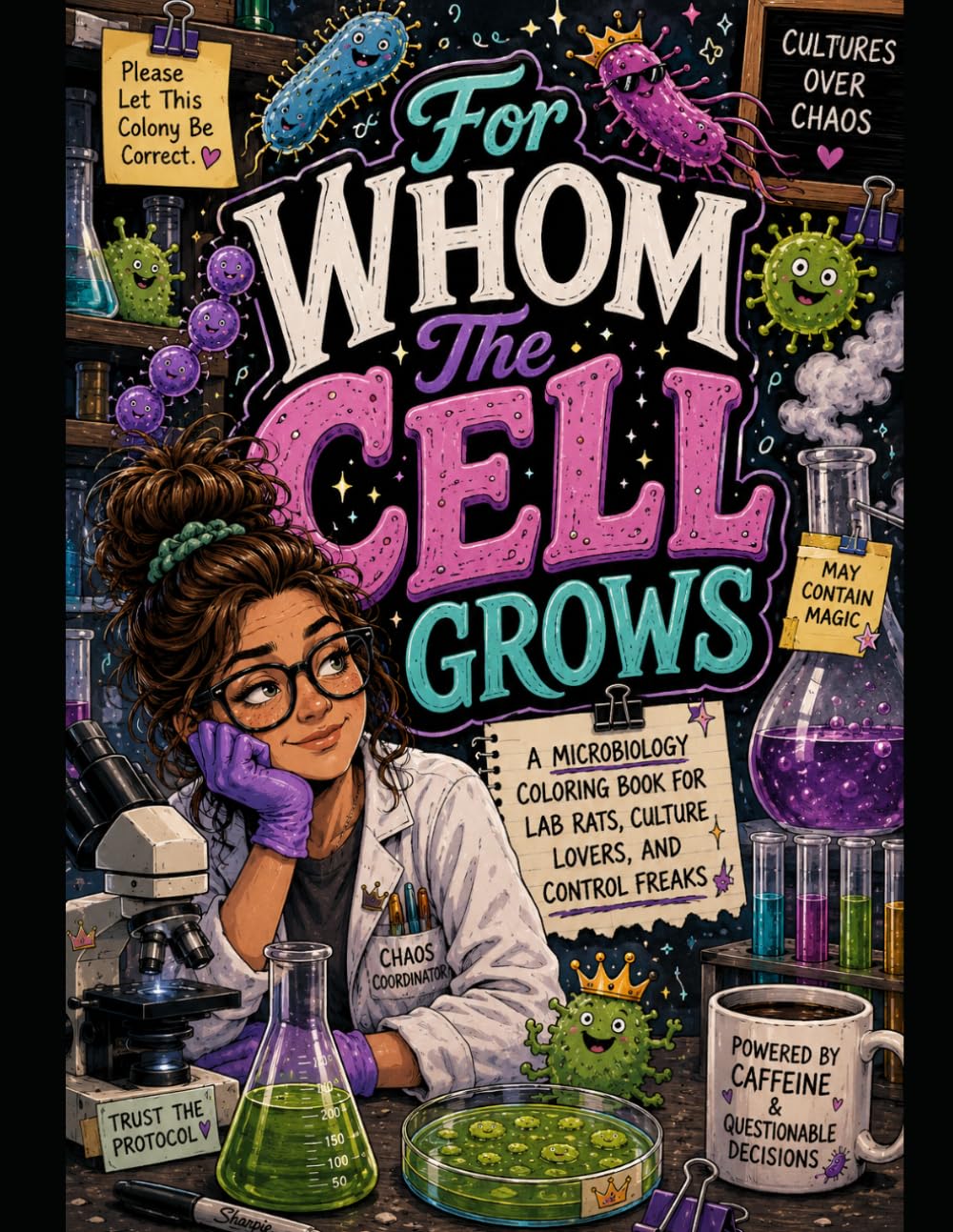 For Whom The Cell Grows: A Microbiology Coloring Book