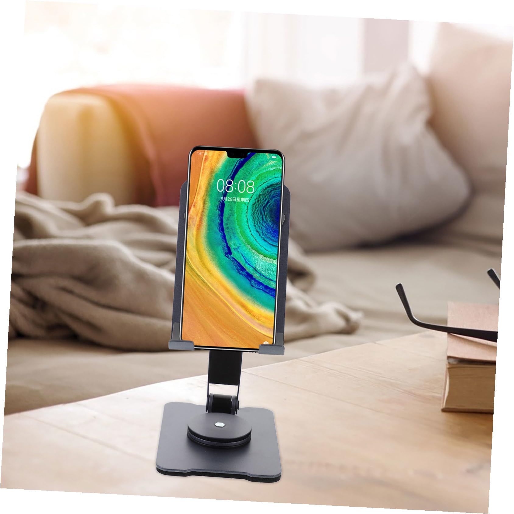 Soporte Plegable Giratorio para Teléfono Móvil, Altura Ajustable