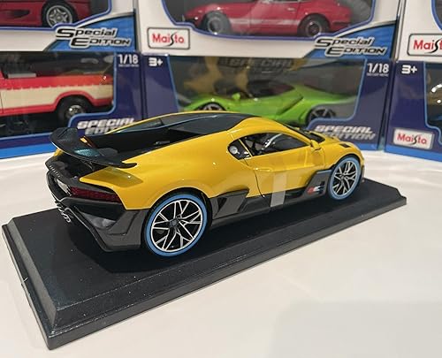 Miniatura 2 de Bugatti Divo 118 Special Edition coche fundido a presión (amarillo)