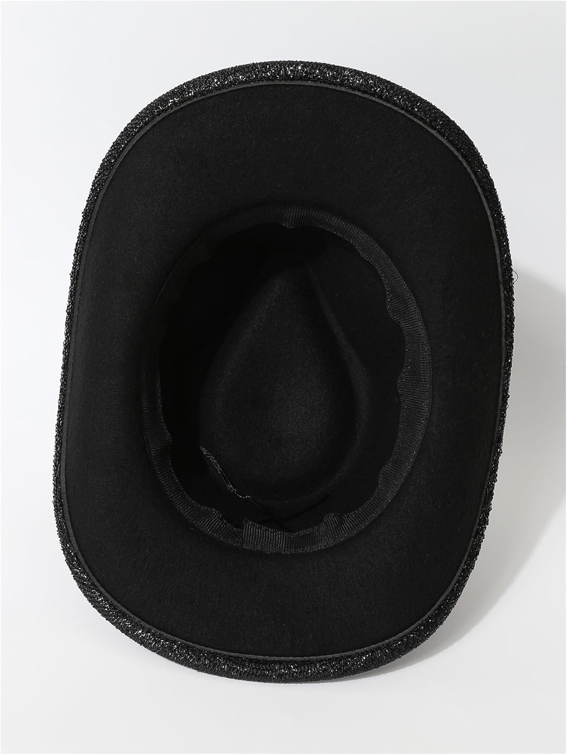 QWINEE Women's Rhinestone Cowboy Hat Wide Brim Western Costume Party Cowgirl Hat - Image 2