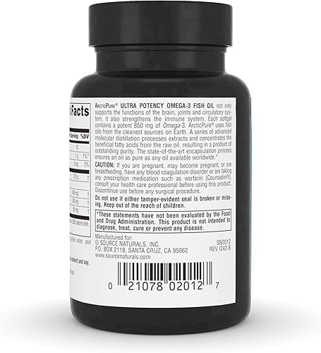 Miniatura 10 de Source Naturals ArcticPure Ultra Aceite de pescado 850mg SN2013 60 1