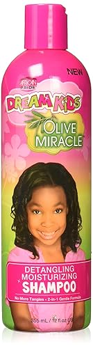 African Pride Dream Kids Olive Miracle - Champú desenredante, 12 onzas