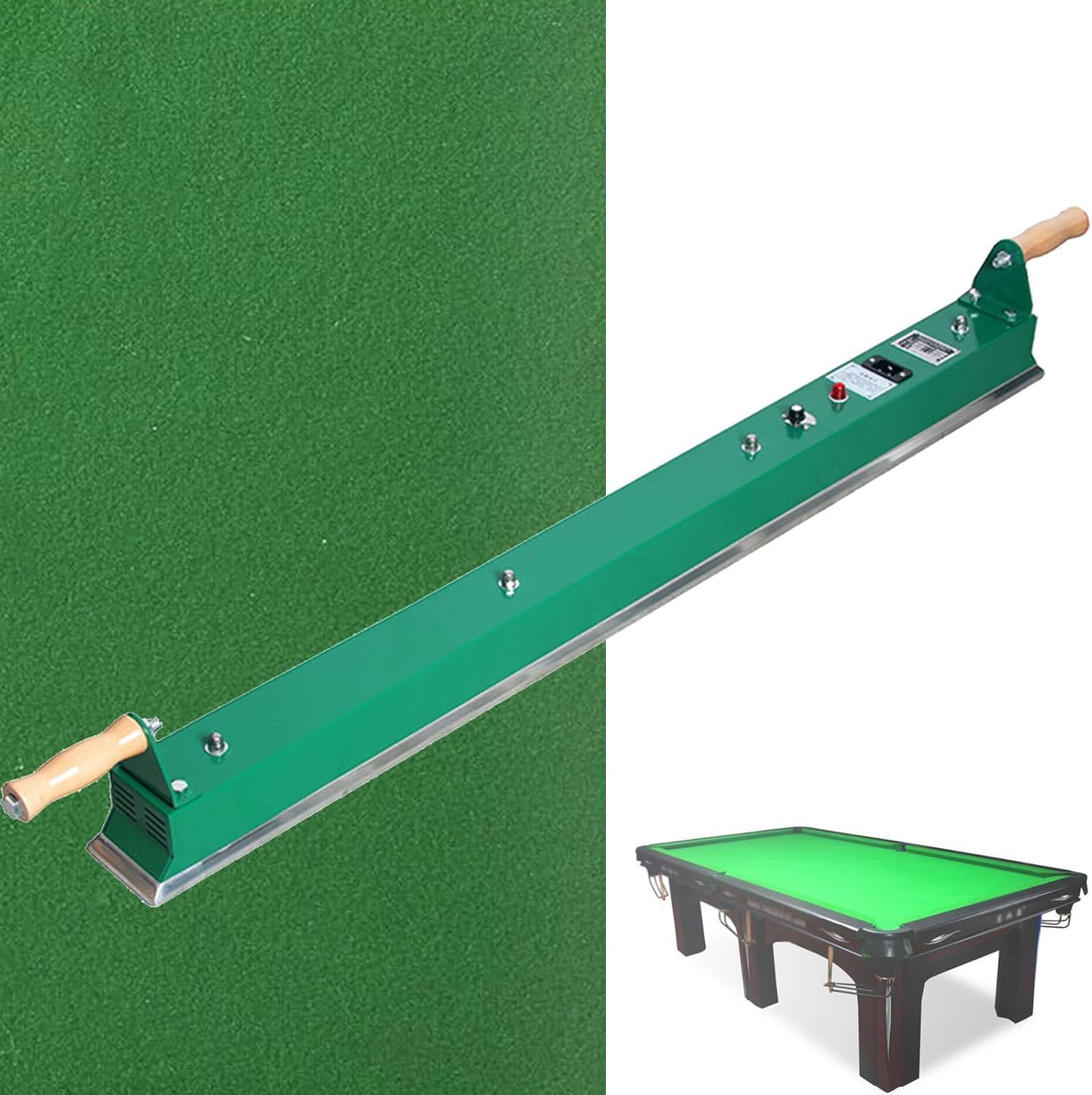 Billiards Table Cloth Iron,Adjustable Temperature Snooker Table Iron,Thermostatic Pool Table Cloth Iron,for Billiard,Snooker & Pool Tables (1270mm)
