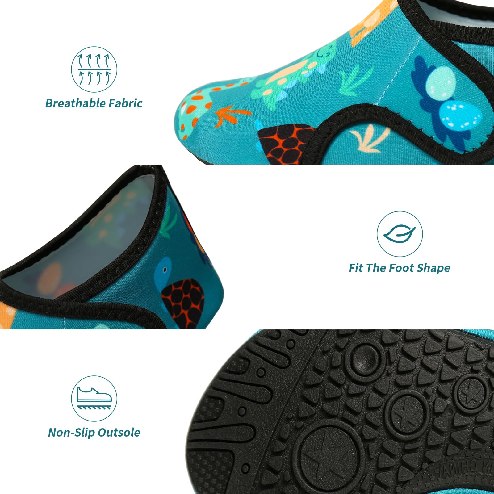 TMEOG Scarpe da Scoglio Bambino Bambina Scarpe Mare Acquatiche Piscina Bambini Scarpe da Spiaggia Acqua Immersione Scarpette da Bagno Surf Nuoto per Ragazzo Ragazza 22-33EU