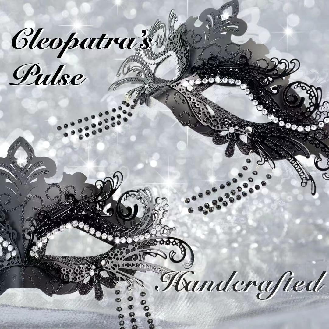 ARK Survivor Women's Metal Masquerade Mask With Rhinestone For Masquerade Party Halloween New Years Party Mardi Gras Carnival