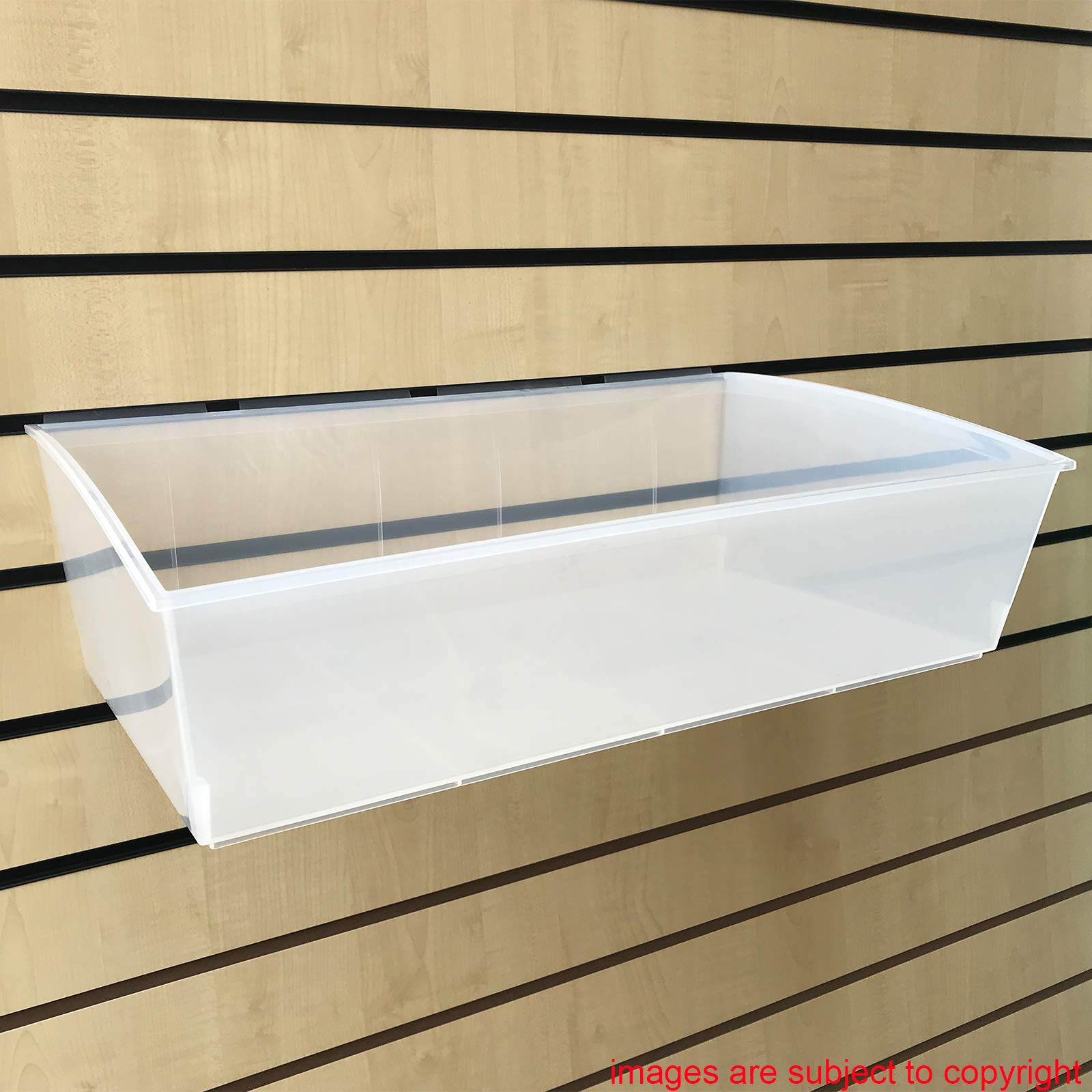 CompleteShopfittings NEW HEAVY DUTY CRATEBOX STORAGE BOX SLATBOX SHELFBOX SLATWALL DISPLAY (1, JUMBO)