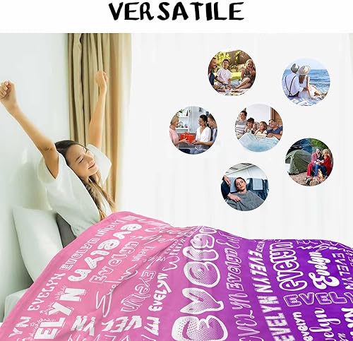 Miniatura 56 de Manta personalizada para bebés, niñas y niños con nombre, mantas personalizadas para niños, manta de bebé personalizada con nombre, artículos