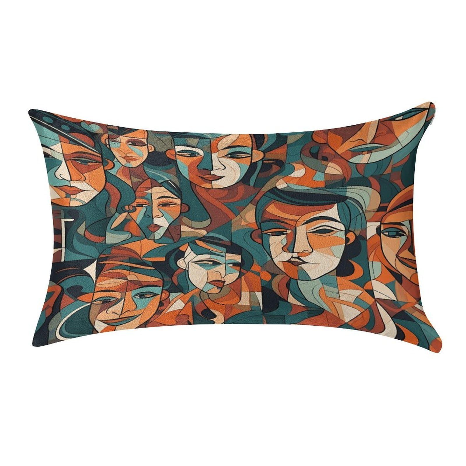 Btcowzrv Style Human Face Pattern Pillow Cover Pillow Case Pillowcase