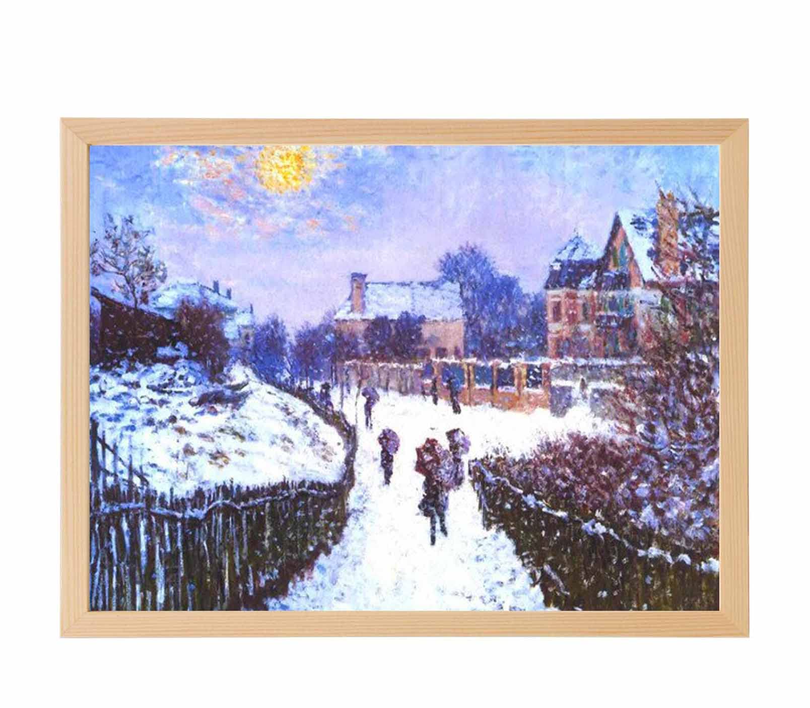 Amazon.co.jp: 壁の絵 冬のクロード・モネ大通りサンドニ・アルジャン