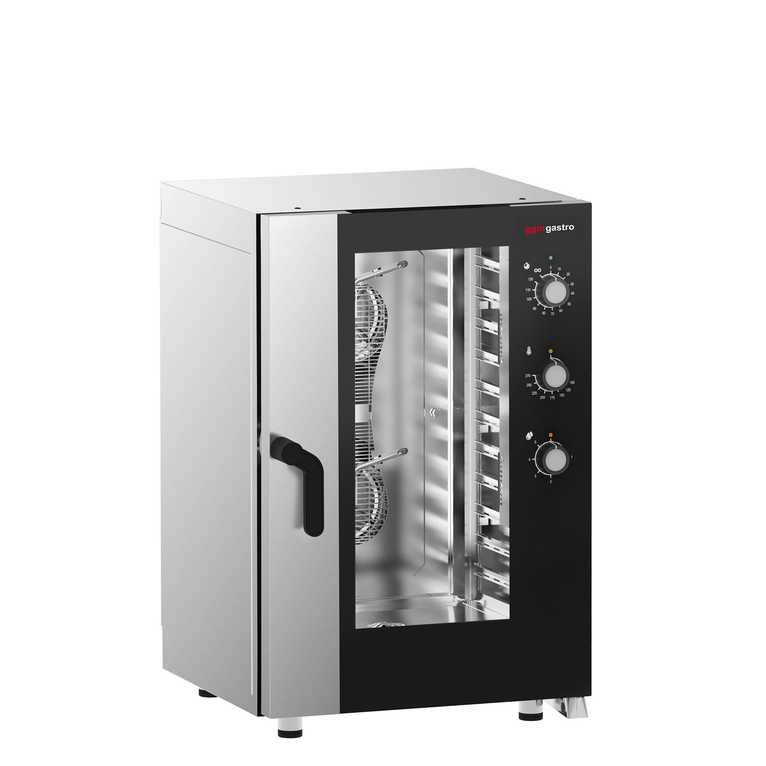 GGM Gastro Kombidämpfer 11x GN 1/1 Manuell | Robuste Edelstahlkonstruktion, gleichmäßige Hitzeverteilung, einfache Reinigung, ideal für den täglichen Gastronomiebetrieb