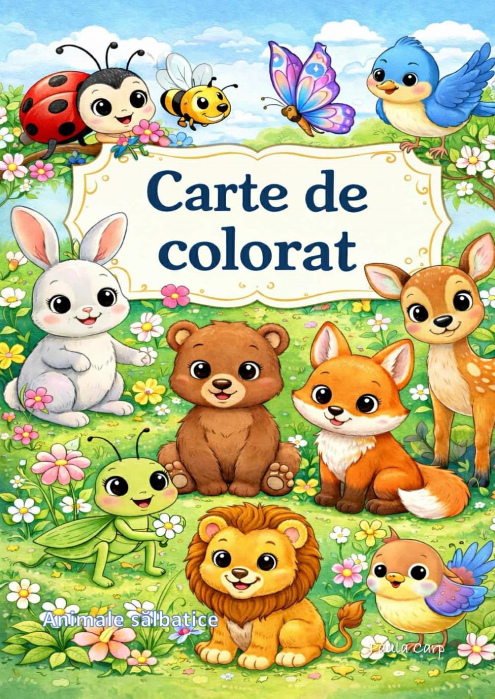 Carte de colorat: animale salbatice (Mica lume de Colorat a Mătușii Paula - in Romaneste)