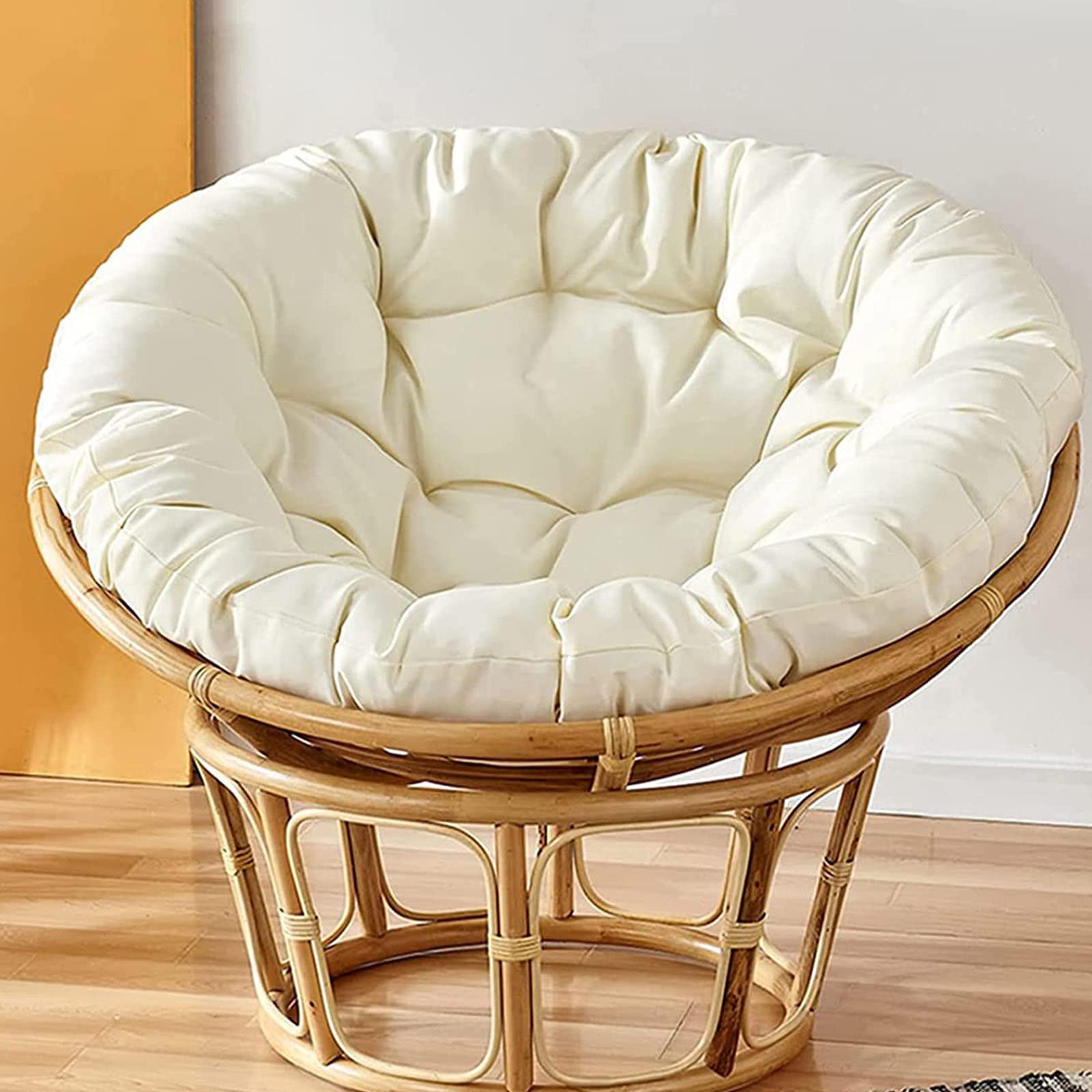 SHAIRMB Papasan Round Chair Cushions,Thick Egg Nest Seat Cushions, Waterproof Swing Chair Cushion Outdoor, Removable and Washable, Without Chair,ordinaryA,50 * 50cm