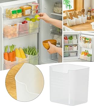 キッチンボックス久々に出品 Amazon｜コーヒーかす 冷蔵庫サイドドア収納ボックス冷蔵庫食品