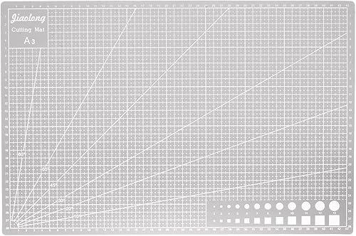 HARFINGTON A3 - Alfombrilla de corte autorreparable de 18 x 12 pulgadas, tabla de cortar de doble cara para manualidades, trabajo de arte, corte de