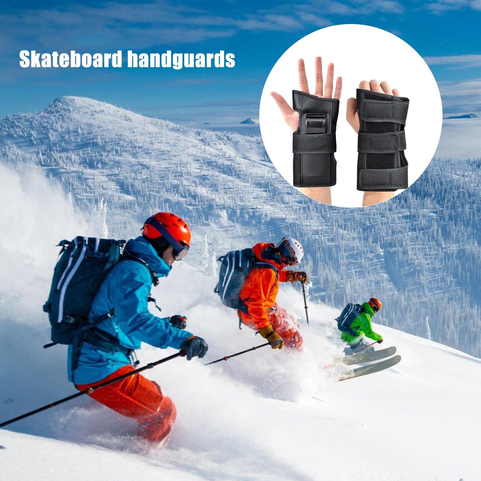 Wrist Brace - Carpal Tunnel Wrist Guard, Protective Skating Gloves | Hard Hand Support, Provides Stability, Reduces , Offer Comfort and Protection During Skating, Sports, High-Impacts Activities