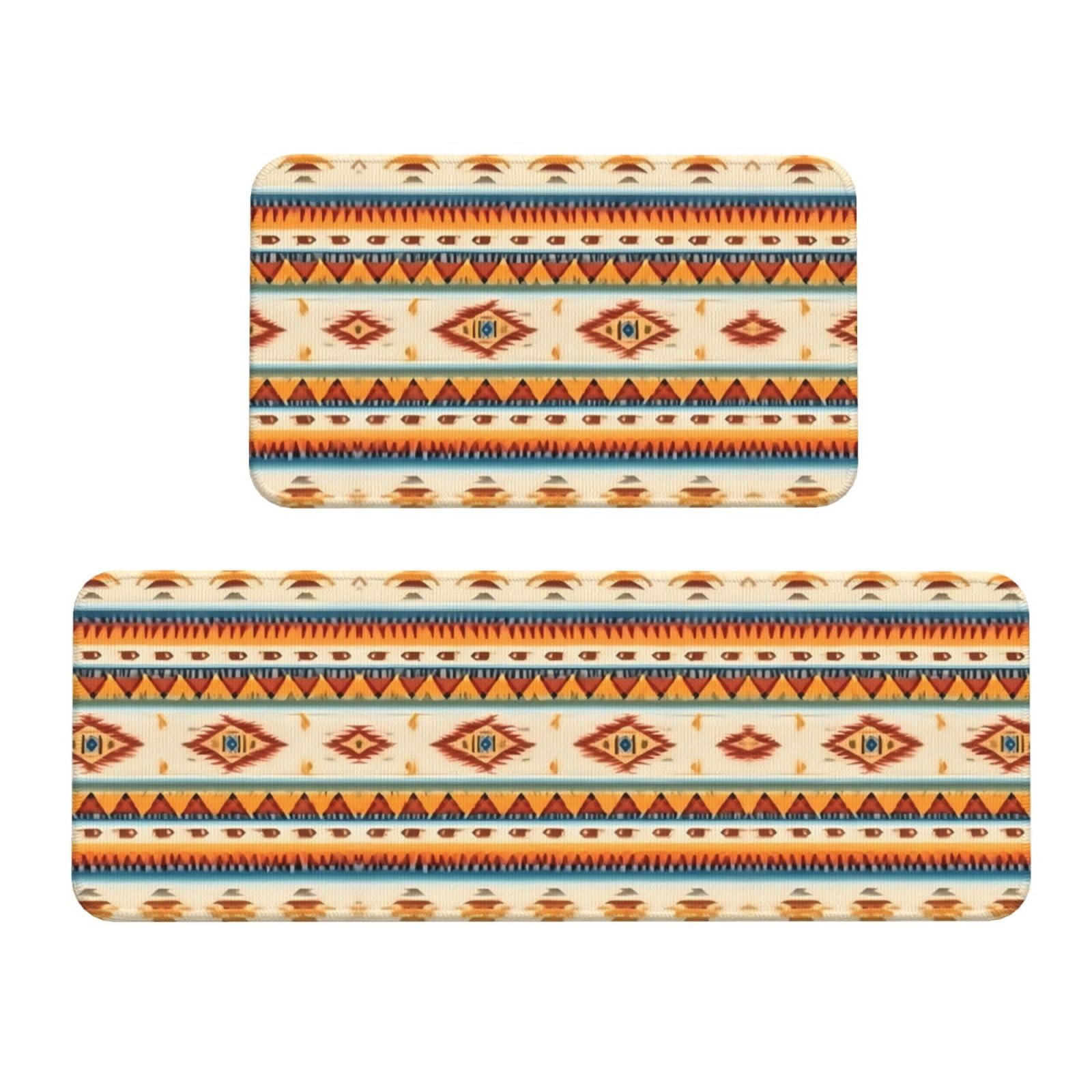 Tapis de cuisine pour le sol et le bureau à motif rustique