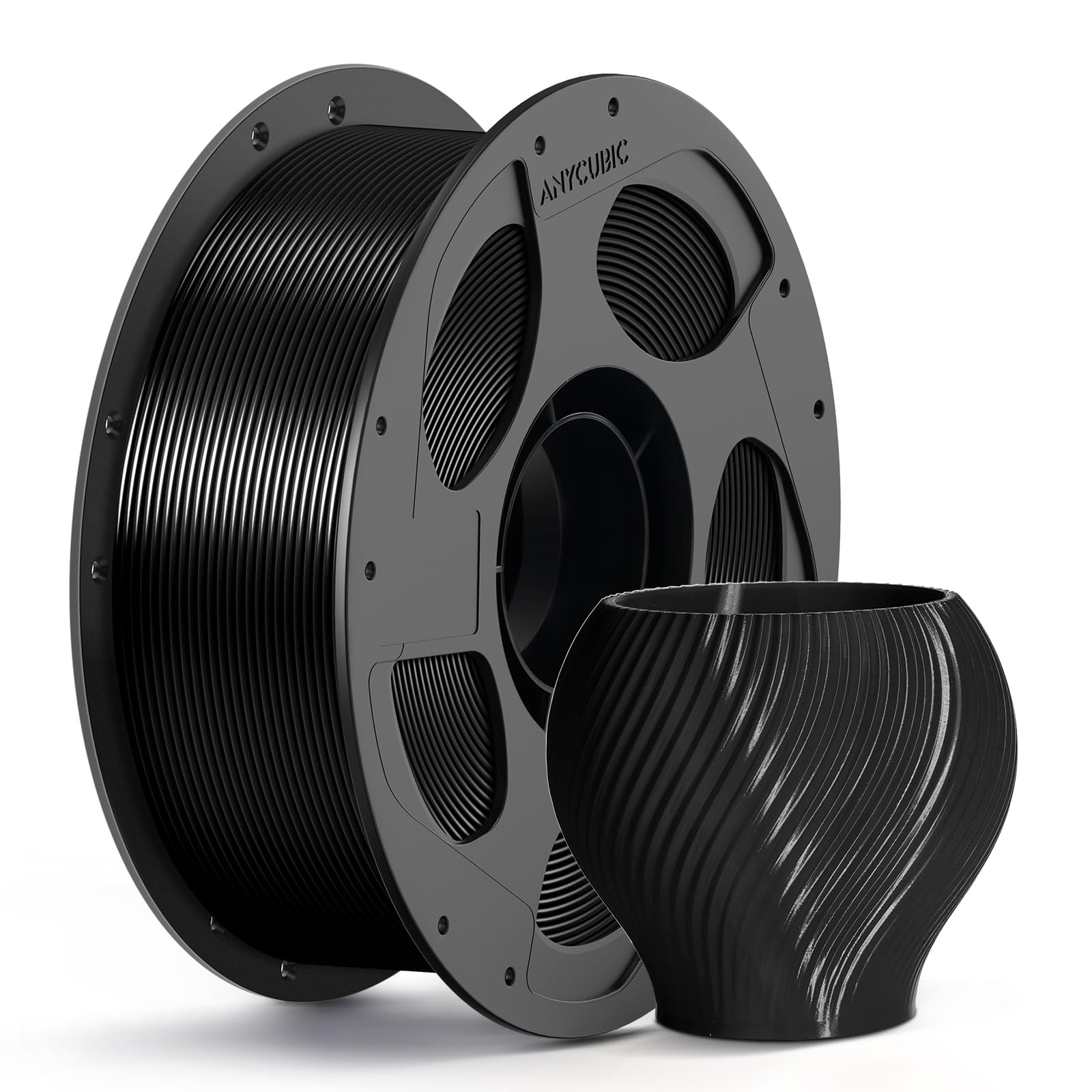 ANYCUBIC PETG Filament 1.75mm, 1KG Reusable Spool, Black