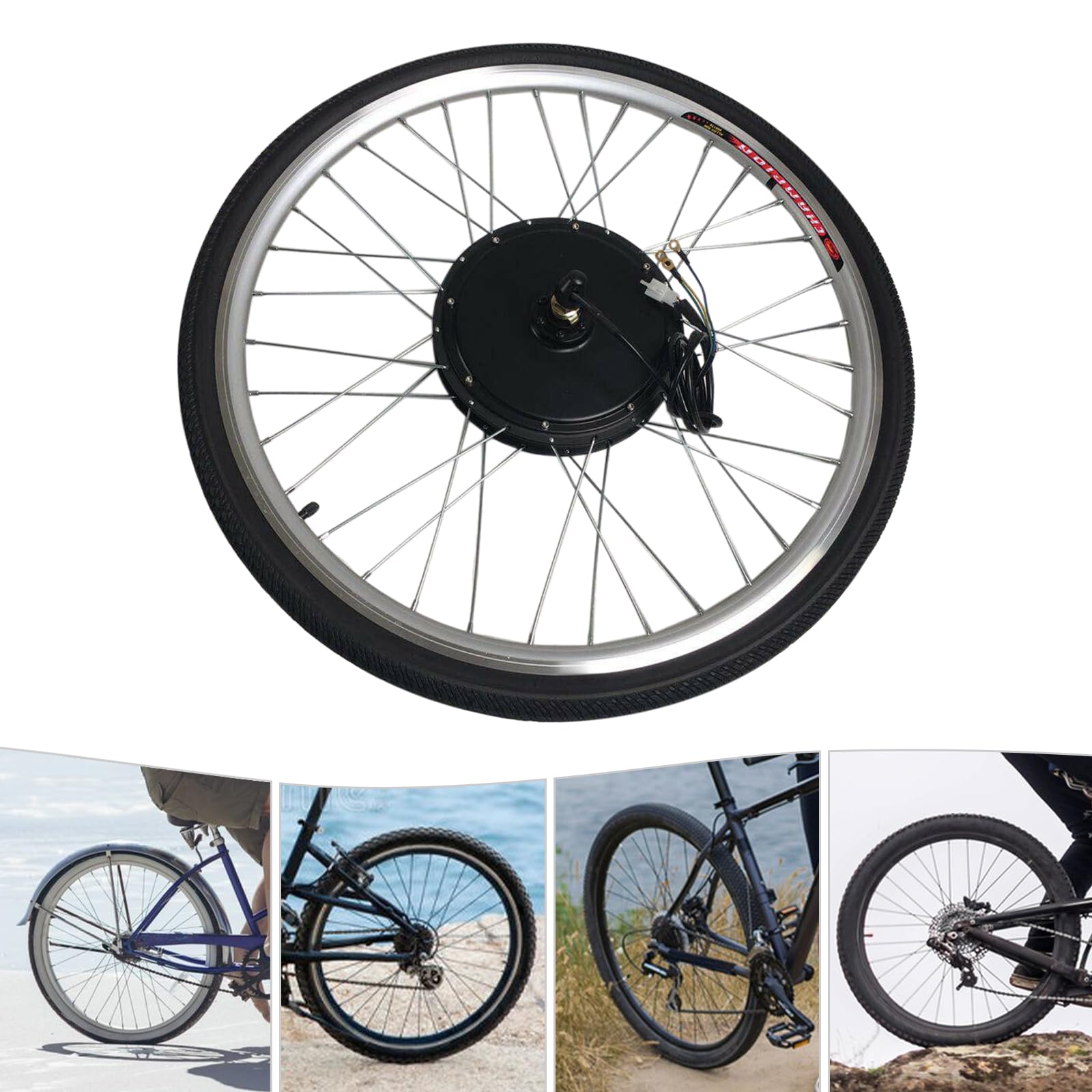 28 Zoll 48V 1000W E-Bike Hinterrad Umbausatz LCD Motor Conversion Kit(außer Batterie)