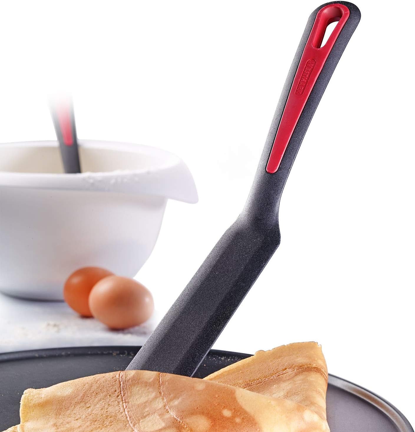 Westmark Crepe Spatula, 13 x 2.6 x 1.4, Red/Black