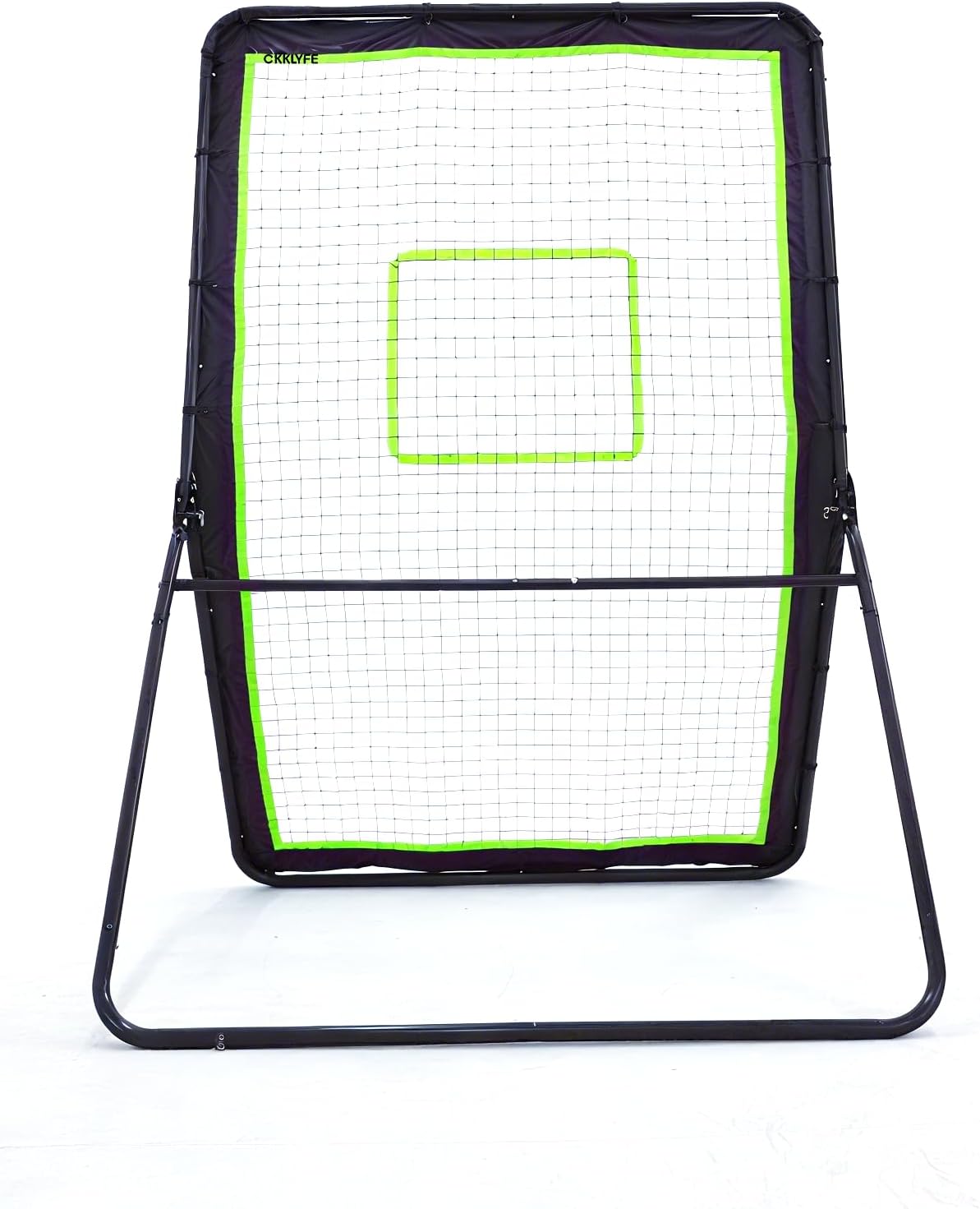 Baseball Pitch Back Net, Adjustable Multi-Angle Rebounder, Foldable Training Net for Baseball and Softball