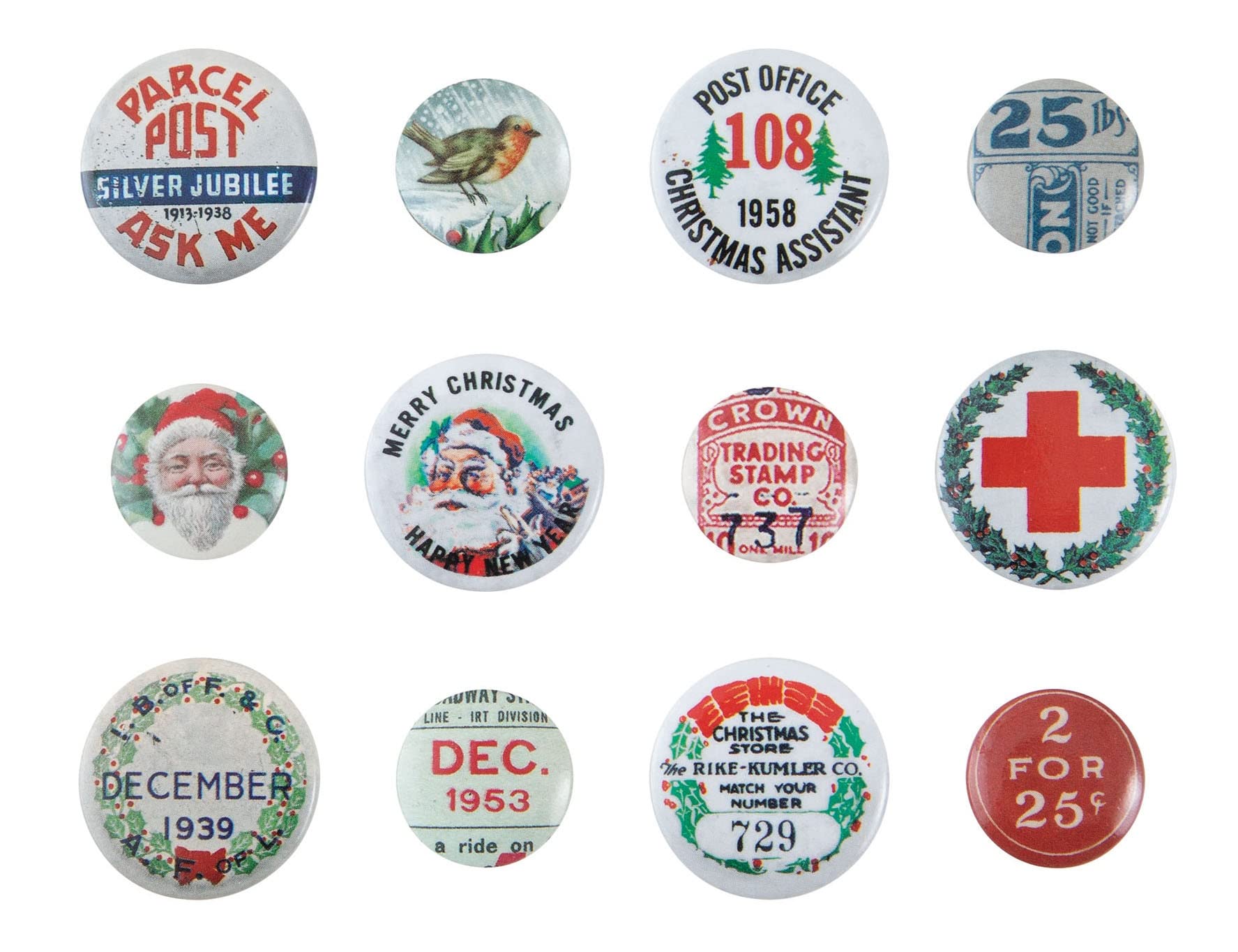 Tim Holtz Christmas Idea-Ology Mini Flair 94197 pour étiquettes cadeaux et voeux de Noël