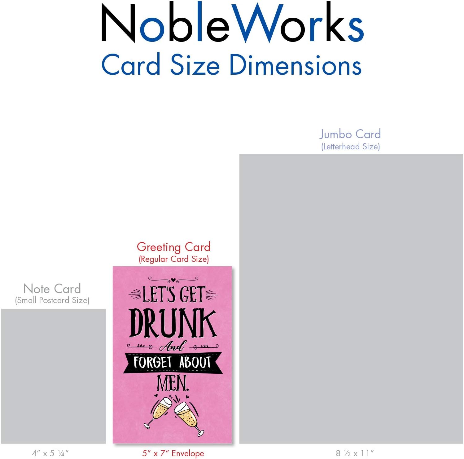 NobleWorks 10 Assorted Box Set Funny Galentine's Day Greeting Cards w/ 5 x 7 Inch Envelopes (10 Designs, 1 Each) Be My Galentine AC3355VDG-B1x10