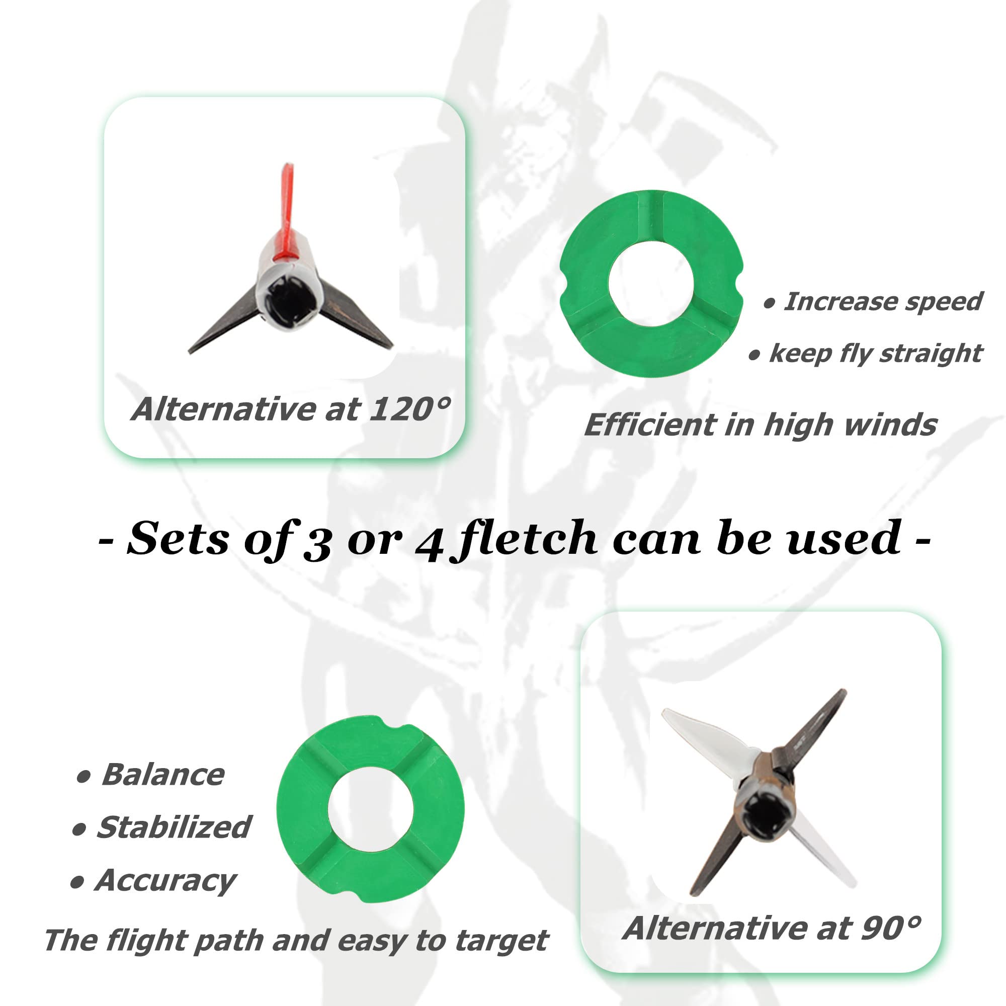 Archery Fletching Jig avec pinces hélicoïdales droites et droites, plumes d'empennage, outil d'autocollant pour flèches de flèches à arc et à arbalète DIY
