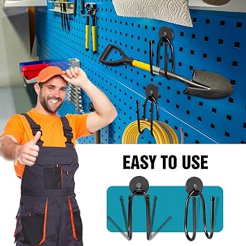 Magnetic Hooks, Adjustable Heavy Duty Extension Cord Organizer, 20LBS 4PCS