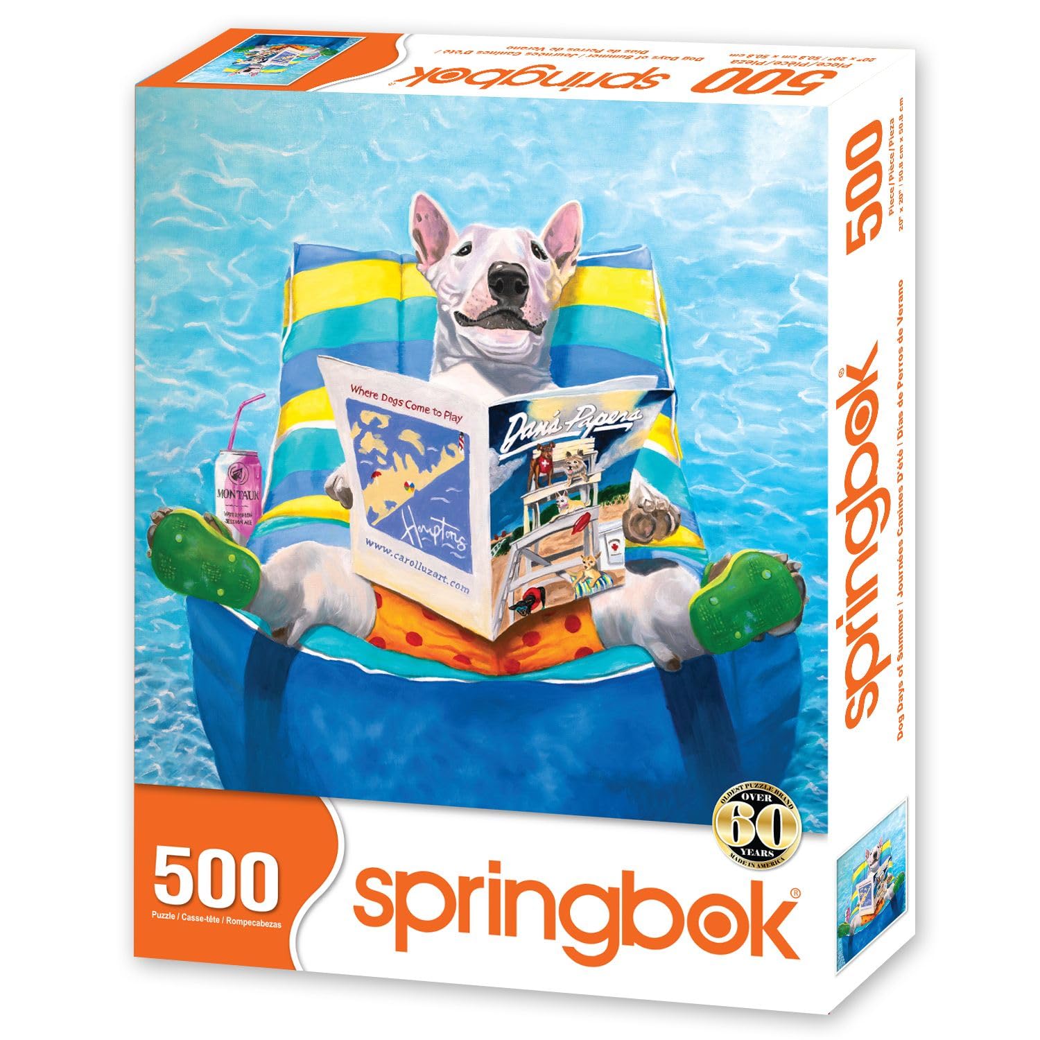 Amazon.com: Springbok Dog Days of Summer 500 Piece Jigsaw Puzzle