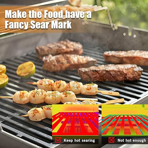 Miniatura 9 de Barras aromatizantes de 17.5 pulgadas para piezas de parrilla Weber Genesis, repuesto para Genesis 300, serie E-310 E-330 con control frontal (no